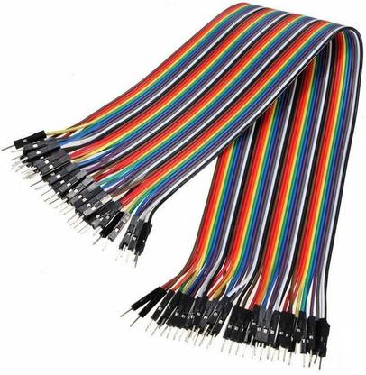 Tech-X Jumper Wire male to male (40 Pcs) Multicolor Interconnect Electronic Hobby Kit