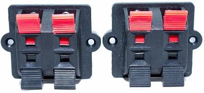 ESP 2 Positions Push in Jack Audio Speaker Terminals Connector Electronic Components Electronic Hobby Kit