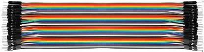 Tech-X Male to Male Jumper Wire Bundle 20cm (40pcs)(Multicolor) Interconnect Electronic Hobby Kit