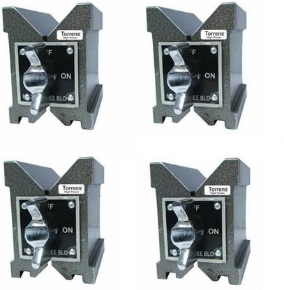 Ravish International Magnetic V Block, 100x95x75 mm, 4 Multipurpose Office Magnets Pack of 4