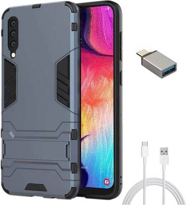 TBZ Cover Accessory Combo for Samsung Galaxy A50 with USB OTG Adapter AND Data Cable