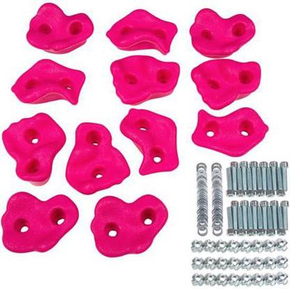 Swing Set Stuff INC. LARGE TEXTURED ROCK HOLDS (PINK)