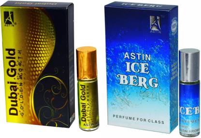 ASTIN DUBAI GOLD AND ICE BERG UAE Edition POCKET (PACK OF 2) Perfume - 12 ml