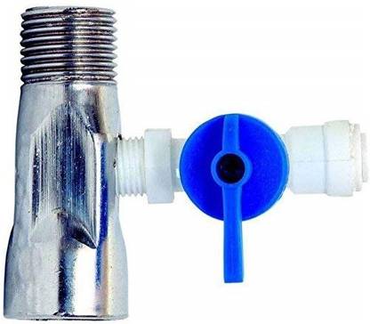 BON VIVANT Inlet Coupling +Valve/Connector Ro/Uv/Water Filter Purifier 3/8" Size (D.V.Set) 2-Way Coupling Pipe Joint