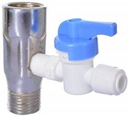 BON VIVANT Inlet Coupling +Valve/Connector Ro/Uv/Water Filter Purifier 1/4" Size (D.V.Set) 2-Way Coupling Pipe Joint