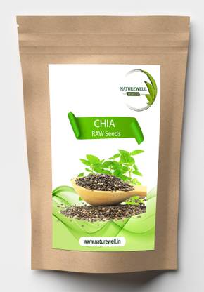 Naturewell Chia Seeds for Weight Loss with Calcium , Iron , Vitamin , Protein , Folic acid and Dietary Fibre (RAW ) Seed