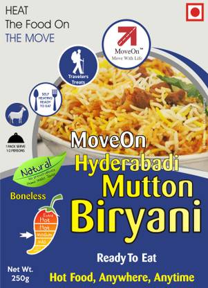 MoveOn Ready To Eat Instant Mutton Biryani 250 g