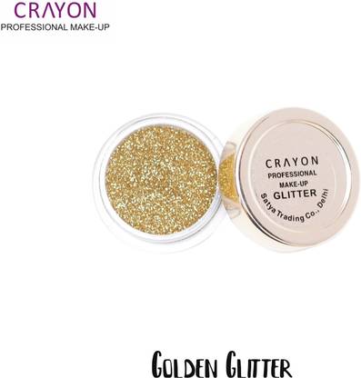 crayon golden glitter