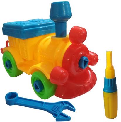 HALO NATION Take Apart Vehicle Construction Toys - Assembly Toy Build Your Own TRAIN ENGINE Kit