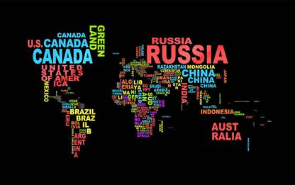 World map Wallpaper photo paper Poster Full HD Without Frame for Living Room,Bedroom,Office,Kids Room,Hall,Home Decor | (13X19) Photographic Paper