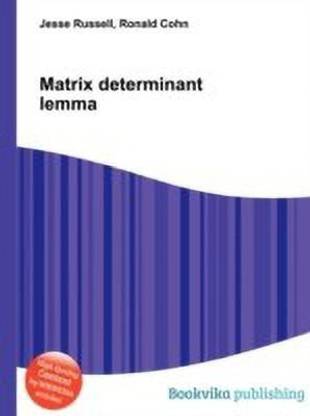 Matrix Determinant Lemma