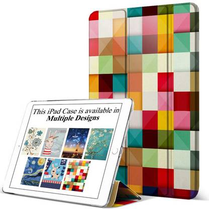 DuraSafe Cases Flip Cover for iPad PRO 12.9 1 Gen 2015 [ iPad 12.9 Inch 1st ][ A1584 A1652 ] TriFold Printed PC Back Cover