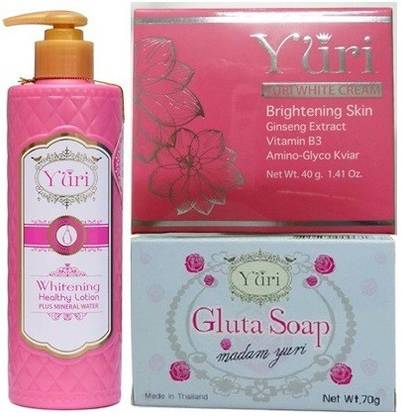 Yuri Whitening Lightening Body lotion,serum, soap