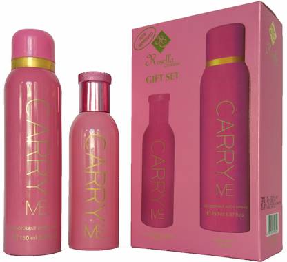 Carry Me Combo Kit Gift Set Pink Body Spray - For Men & Women