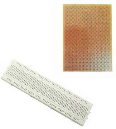 Technical hut Breadboard 840 Points with Zero general PCB (6x4 inch) Soldering Trainer Electronic Hobby Kit