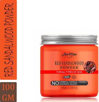 AroMine 100% Pure & Natural Red Sandalwood Powder For Face-100GM