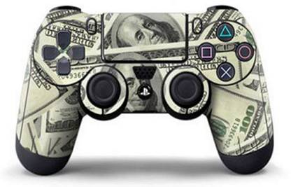 dualshock Sony PS4 Controller V2- (100 US Dollar Bill Skin) For PS4  Gamepad