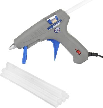 W Wadro 100 Watt Hot Glue Gun | On Off Switch & Indicator | With 8 High Temperature Corded Glue Gun