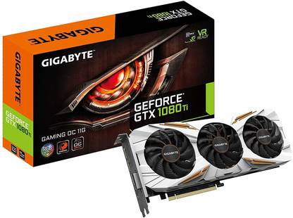 GIGABYTE Geforce Gtx 1080 Ti Gaming Oc 11GB GDDR5X 11 GB AMD/ATI Chipset 352 bit 11010 MHz Graphics Card