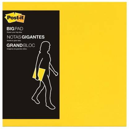 Post-It Big Note Pad 11inx11in 30 Sheets Regular, 1 Colors