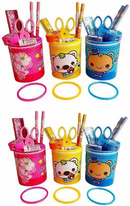 Jiada Birthday Party Return Gifts Stationary Set-of 6, Multicolour
