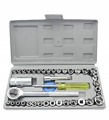 Quality BIt Multi Purpose Combination Socket Wrench Set (40 Pieces) Socket Set
