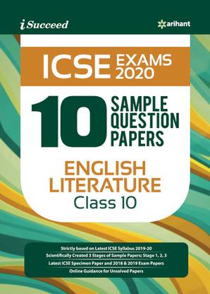 10 Sample Question Papers ICSE English Literature Class 10 2019-20