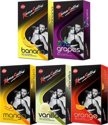 Kamasutra Multi Pack With Exciting Flavours Condom