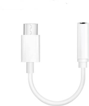 NICK JONES White Type C To 3.5mm Jack Audio Speaker Adapter USB Adapter