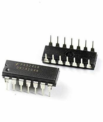 REES52 10PCS DM74S04N IC INVERTER HEX 1INPUT 14DIP DM74S04 74S04 74S04N Electronic Components Electronic Hobby Kit