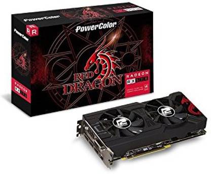 PowerColor Red Dragon Radeon RX 570 4GB - AXRX 570 4GBD5-3DHD/OC GDDR5 4 GB AMD/ATI Chipset 256 bit 1250 MHz Graphics Card