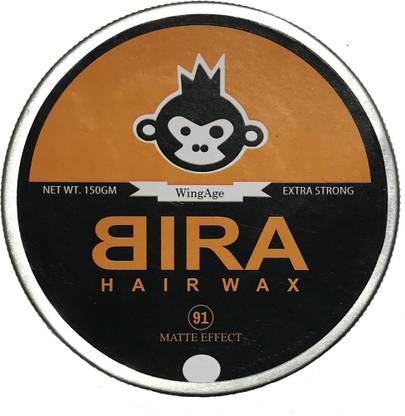 WingAge Bira hair wax matte effect color(org) pack of 1 150g Hair Wax