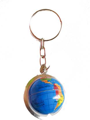 Feel alive Spinning Globe Key Ring Key Chain