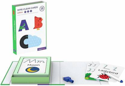 Webby Digital Letters Write and Wipe Activity Cards