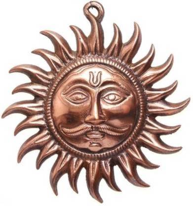 SBBCO Wall Hanging Vastu Sun Mask Decorative Showpiece  -  10 cm