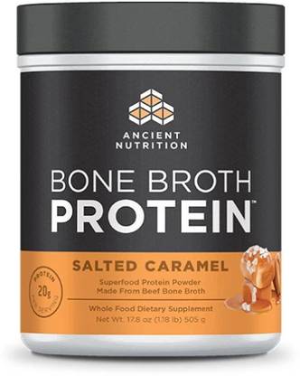 Ancient Nutrition Bone Broth Protein Salted Caramel Flavor 505 g