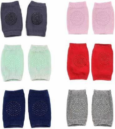 S D STORE Baby Crawling Knee Pad Non-Slip Knee Pads Point Glue Non-Slip Crawling Multicolor Baby Knee Pads