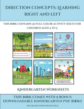 Kindergarten Worksheets (Direction concepts - left and right)
