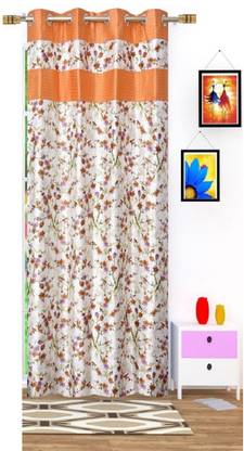 DEHATI STORE 273 cm (9 ft) Polyester Semi Transparent Door Curtain Single Curtain