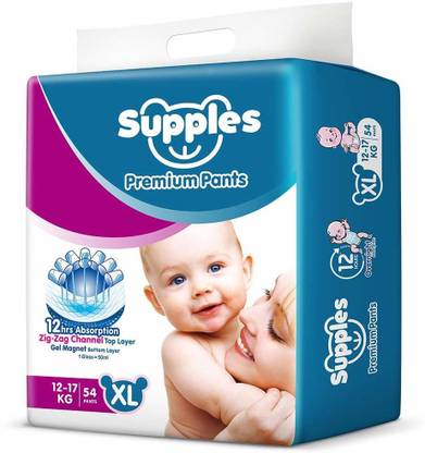 Supples Baby Pants Diapers, X-Large, 54 Count - XL