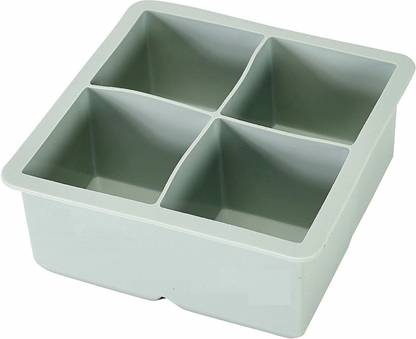 Xeekart Large Ice Cube Mold - Makes 4 Jumbo 2.25 Inc Multicolor Silicone Ice Cube Tray