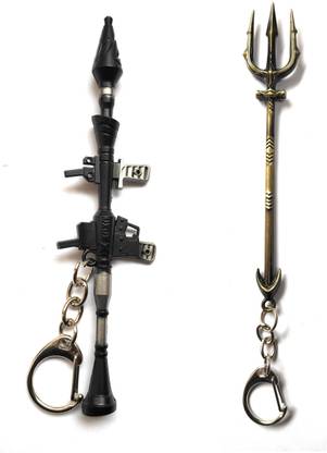 One Wish Pubg Missile With Aquaman Weapon Key Chain