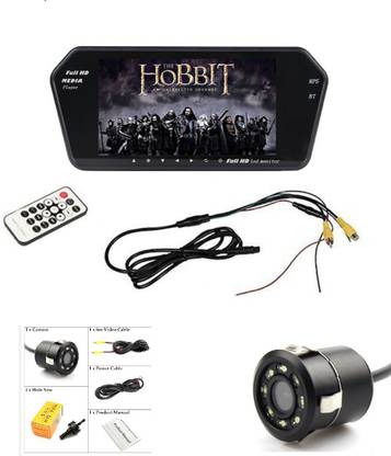 Auto Snap 7 Inch Full HD Touch Bluetooth LED Screen and +8 LED Reverse Camera for Maruti Suzuki Swift New Black LED