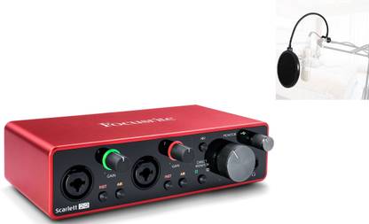FOCUSRITE Scarlett 2i2 3rd Gen USB Audio Interface 4 Tracks With Pop 2 Tracks Digital Multi-track Recorder