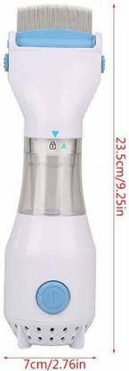 Ajod 240V Electrical Head Lice Comb Lice Solution Chemical Free Kills Head Lice Capture Lice Removal Treatment V-Comb