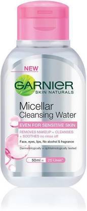 GARNIER Skin Active Micellar Cleansing Water 50ml (TRAVEL SIZE) Makeup Remover