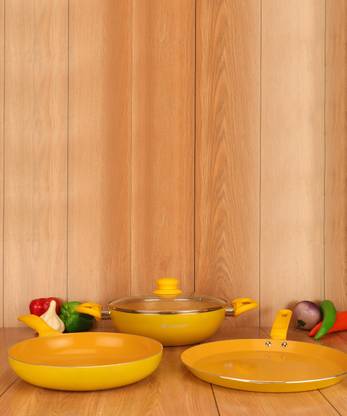 WONDERCHEF Da Vinci Set Kadhai 28 cm diameter with Lid 1 L capacity