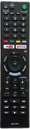 LipiWorld RM-L1370 Remote Control Compatible for LCD LED TV  YouTube & Netflix Sony Remote Controller