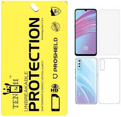 Ten To 11 Front and Back Screen Guard for Vivo Z1X, Vivo S1