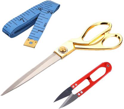 StealODeal 9.5 Inch With Measuring Inch Tape & Thread Cutter Scissors